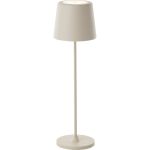 Brilliant Lampa Stołowa Kaami Metal Plastikowy Beige 2W 310lm - 830 Ciepła Biel | 100mm - IP44 - Zewnętrzna - Ściemnianie 