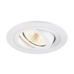SLV New Tria 75 Spot Aluminium Valkoinen Okrągła 8.3W 750lm 38D - 930 Ciepła Biel | Aukko 75mm -  Najlepsze Renderowanie Kolorów - Ściemnianie 