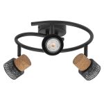 Ledvance LED Decor Spot Cork Stal Spirala Czarny 10W 690lm - 827 Bardzo Ciepła Biel | Ściemnianie