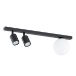 Emibig Lampa sufitowa Baster Stal Czarny | Nadaje Się Do 2x GU10 - Max 8W, 1x E14 - Max 10W