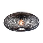 Good&Mojo Lampa sufitowa Cango Bambus Czarny | Nadaje Się Do 1x E27 