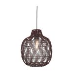 Good&Mojo Lampa Wisząca Mendoza Bambus Burgundy L | Nadaje Się Do 1x E27 