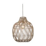Good&Mojo Lampa Wisząca Mendoza Bambus Natural L | Nadaje Się Do 1x E27 