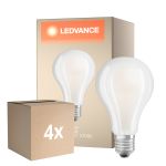 Opakowanie 4x Ledvance Classic LED E27 Gruszka Włókno Matowy 24W 3452lm - 827 Bardzo Ciepła Biel | Zamienne 200W