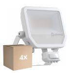 Opakowanie 4x Ledvance LED Iluminacja Aluminium Valkoinen 41W 6000lm 100D - 840 Zimna Biel | IP65 - Czujnik Ruchu I Światła - Symetryczny
