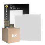 Opakowanie 6x Bright Choice LED Panel Backlit 36W 3600lm - 830 Ciepła Biel | 60x60cm - UGR <22