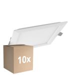 Opakowanie 10x Ledvance LED Downlight Slim plac SQ105 6W 420lm 120D - 830 Ciepła Biel 