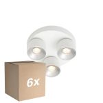 Opakowanie 6x Nordlux Pitcher Spot Metal Valkoinen | Nadaje Się Do 3x GU10