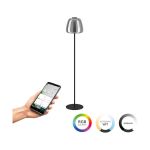 Eglo Lampa podłogowa Alfero-Z Stal Czarny 15.5W 2000lm - 827-865 Przestrajalny Valkoinen + RGB | IP20 - Zigbee Ściemnianie