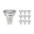 Opakowanie 10x Noxion Lucent LED Spot GU10 PAR16 4.8W 450lm 36D - 840 Zimna Biel | Zamienne 65W