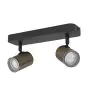 Eglo Lampa sufitowa Consuma 1 Stal Brąz Czarny | IP44 - Nadaje Się Do 2x GU10 