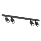 Emibig Lampa sufitowa Flash Stal Czarny | Nadaje Się Do 4x GU10 - Max 8W